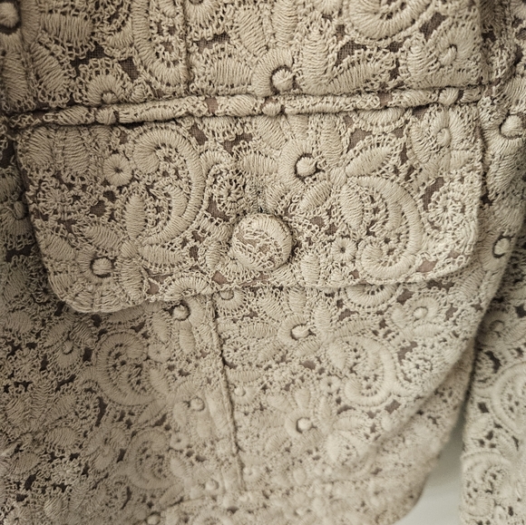 NWOT - Lace Embroidered Dialogue Blazer Jacket - Size XL - Picture 2 of 11